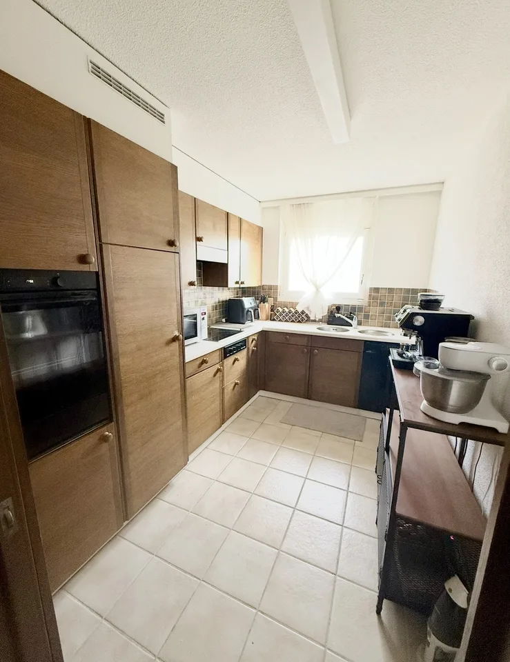 Ampio appartamento di 5,5 stanze con camino e grande balcone sud