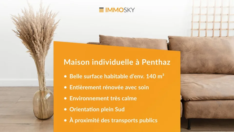 Magnifique maison individuelle avec grand jardin à Penthaz