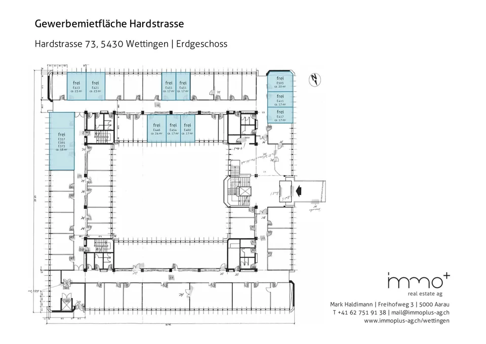 Uffici in un ambiente tranquillo 58 m²