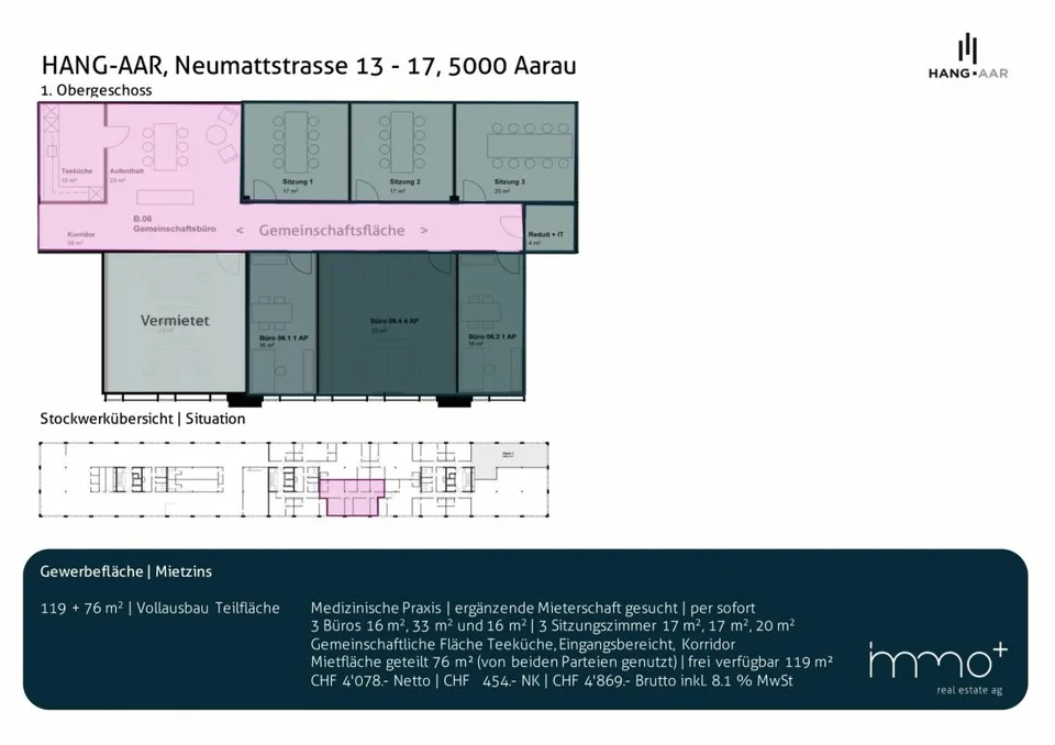 Ufficio/Commerciale | Hang-Aar | 110 a 131 m²