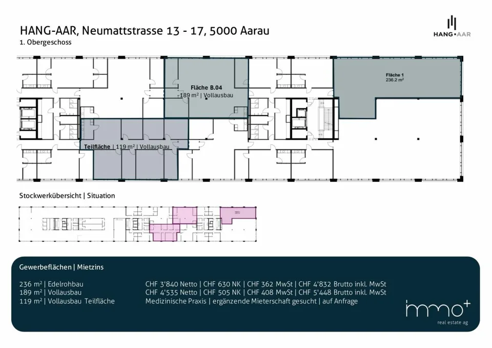 Ufficio/Commerciale | Hang-Aar | 110 a 131 m²
