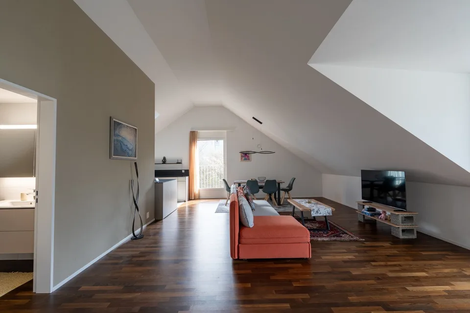 Appartamento attico luminoso e moderno in standard di proprietà