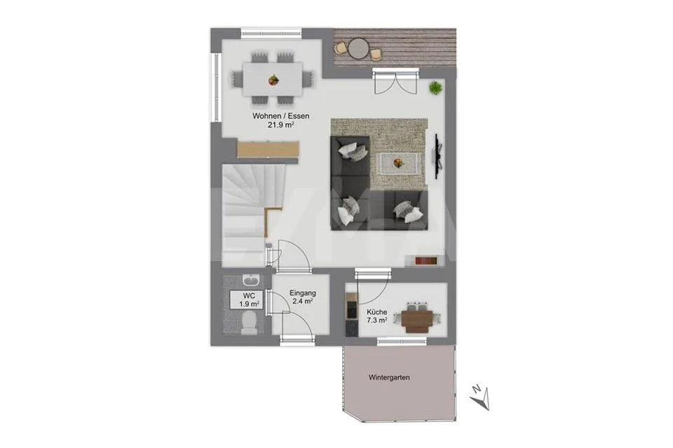 Sunny residential location meets great potential