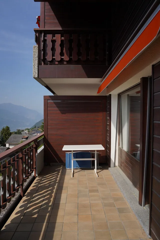 Charmante 3,5-Zimmer-Wohnung mit atemberaubendem Blick auf die Alpen in Chermignon d'en Haut