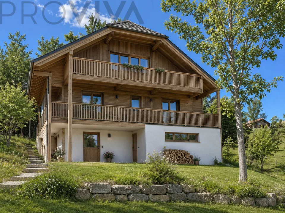 Modernes Einfamilienhaus im Grünen - Neubauprojekt in Rüschegg