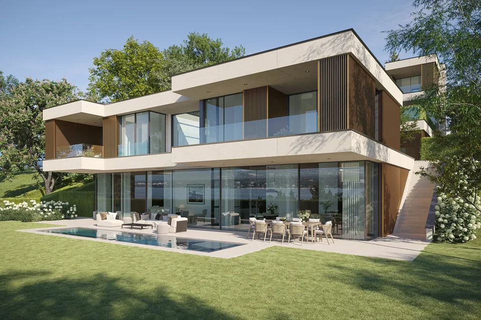 Villas Panorama | Cologny : 2 villas individuelles d'exception surplombant le lac