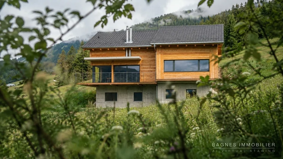 Terrain à bâtir de 746 m² à Vollèges - Vue imprenable sur l'Entremont