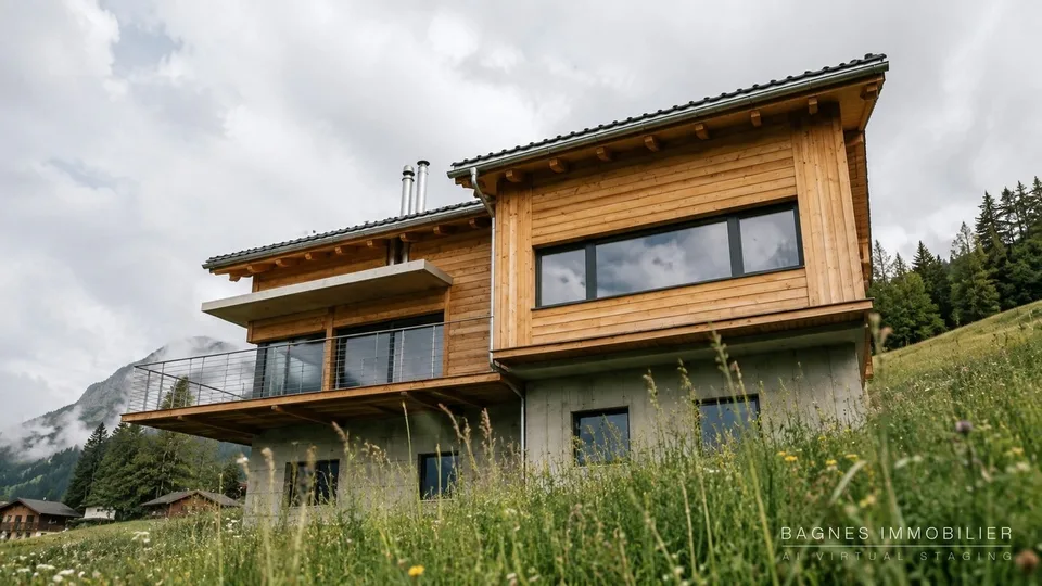 Terrain à bâtir de 746 m² à Vollèges - Vue imprenable sur l'Entremont