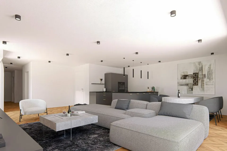 Bald bezugsbereit -exklusive 3.5-Zimmer Attika-Wohnung mit 158m2 Terrasse