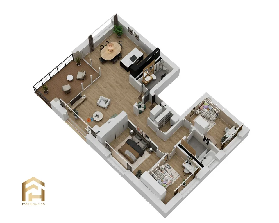 Appartement de 4,5 pièces de haute qualité au 1er étage à Ried-Brig