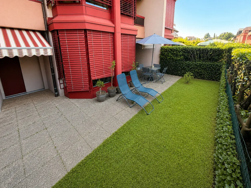 Appartement lumineux avec terrasse et jardin privatif