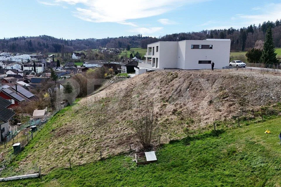 Bauland 1'143 m², Nähe A1 und Lenzburg, Hanglage mit Weitsicht, z.B...