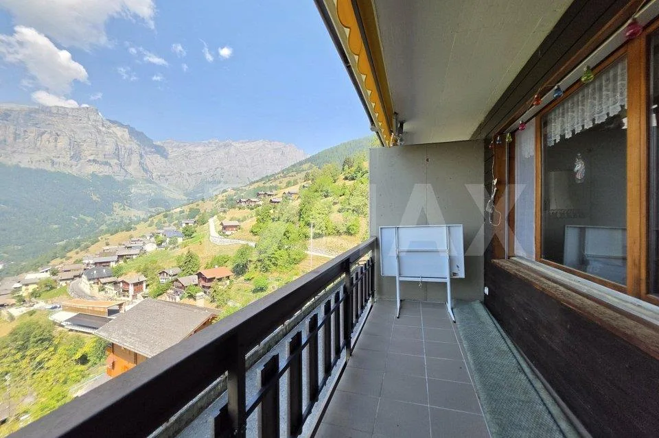 Gemütliche 2 Zimmer-Wohnung mit Balkon und Bergpanorama