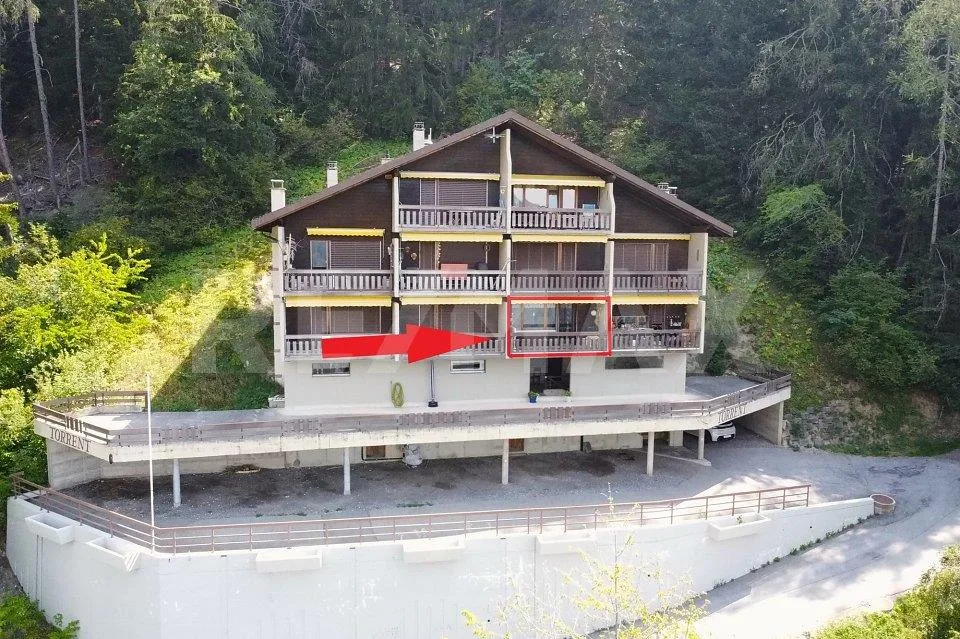 Gemütliche 2 Zimmer-Wohnung mit Balkon und Bergpanorama