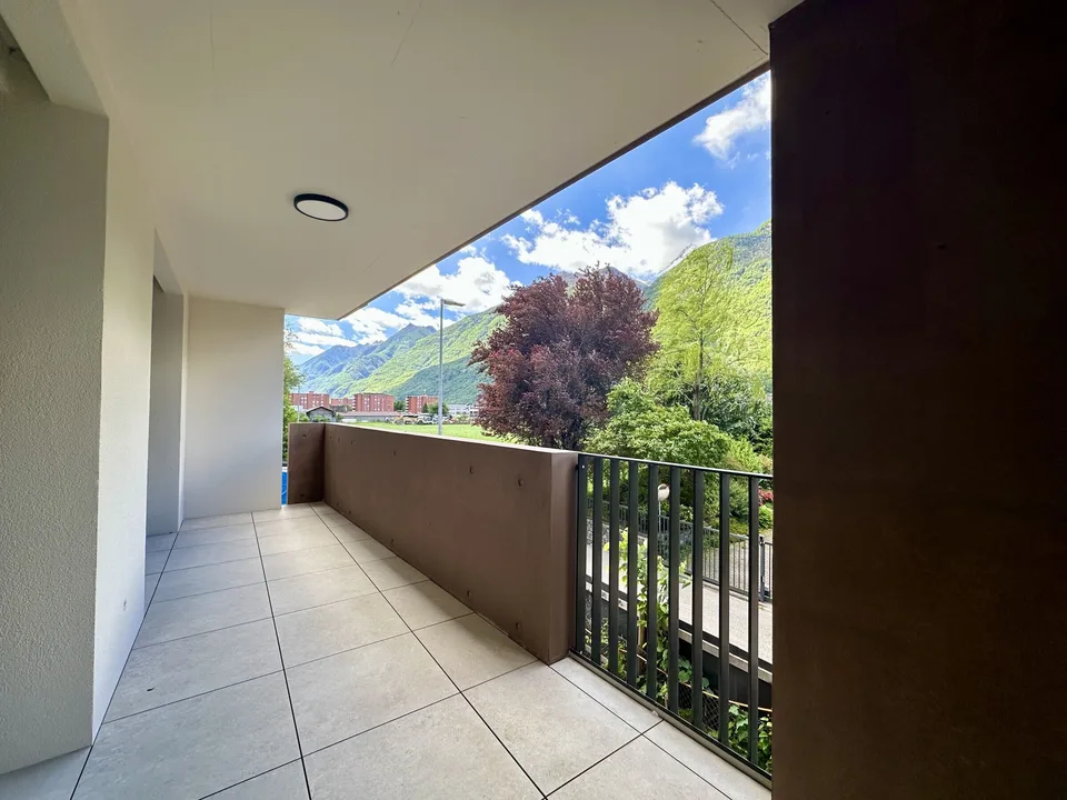 MODERNO E LUMINOSO 2.5 LOCALI CON AMPIA TERRAZZA A BIASCA