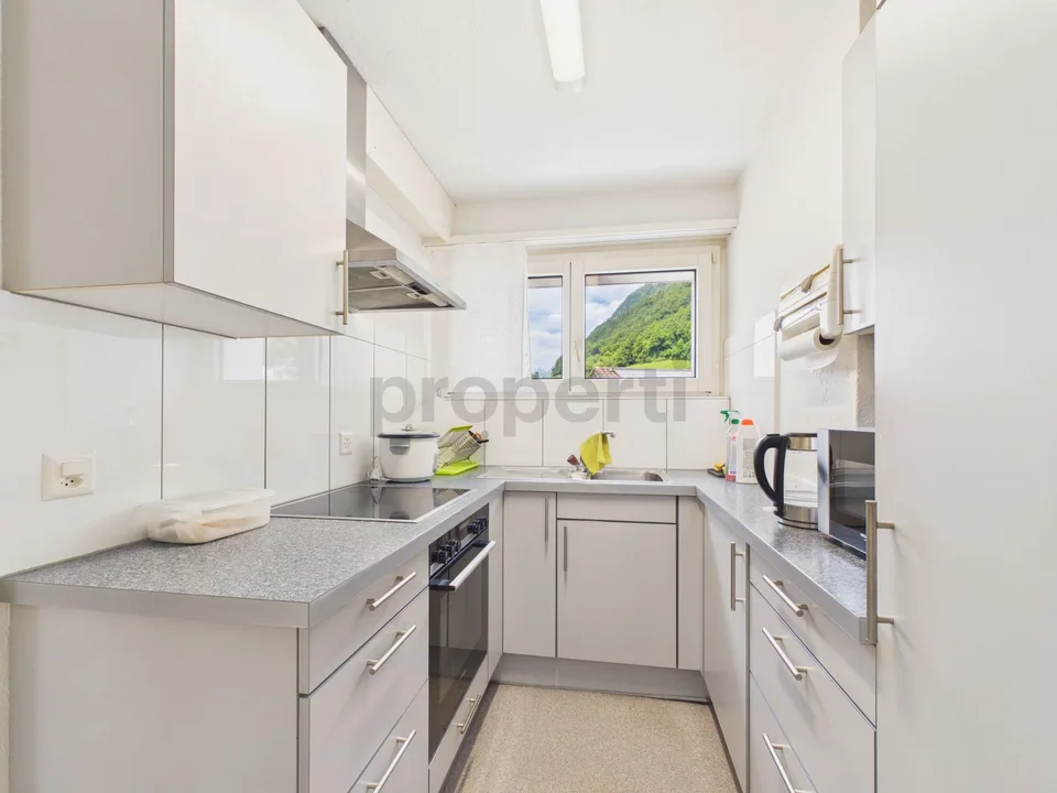 Helle und grosszügige Wohnung mit sonnigem Balkon