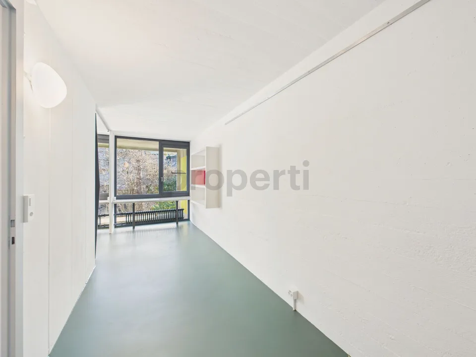 Vivere in un'icona dell'architettura svizzeraAppartamento unico di 3,5 locali nel complesso protetto Atelier-5 a Flamatt