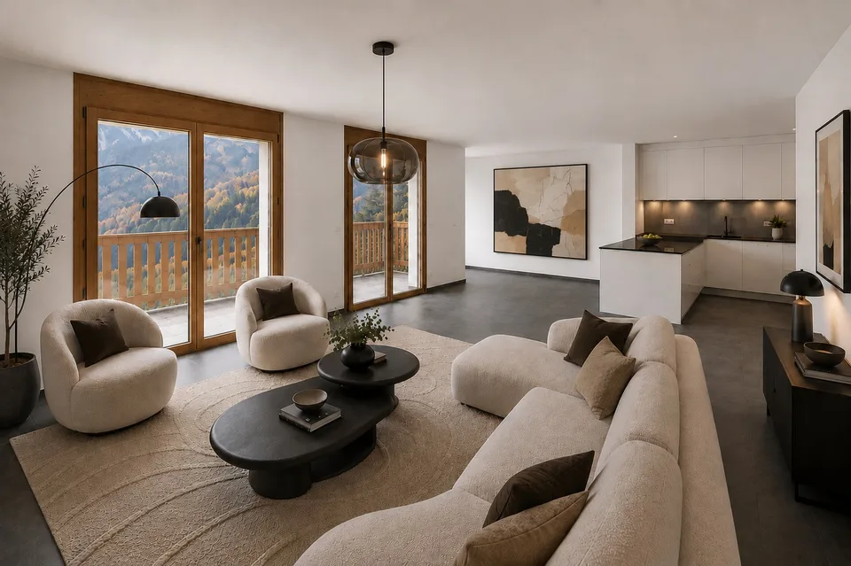 Wunderschöne Wohnung mit Terrasse und Panoramablick
