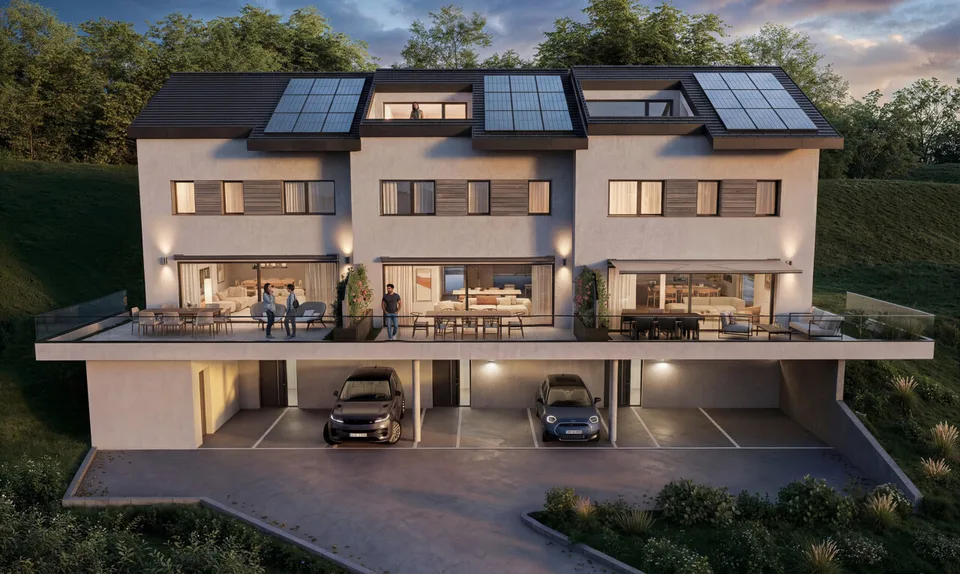 Eine moderne Villa in einer ruhigen und privilegierten Umgebung