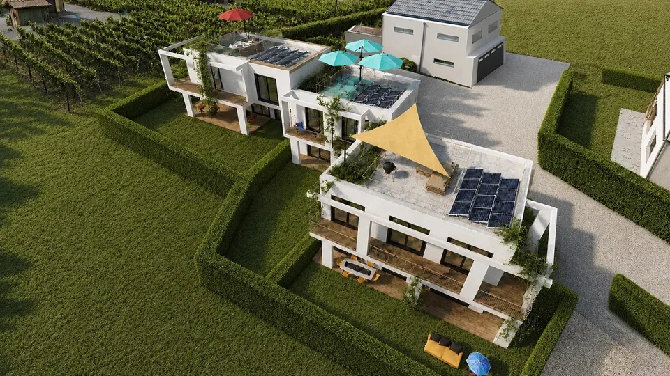 Riddes | Sublime progetto di 3 ville contemporanee con Roof-Top – foto 2 di 2