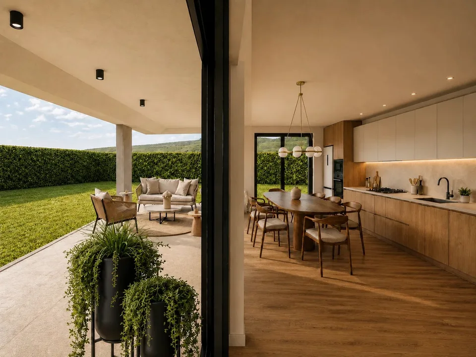 RIDDES | Séduisante villa de 4,5 pièces avec grandes terrasses et rooftop
