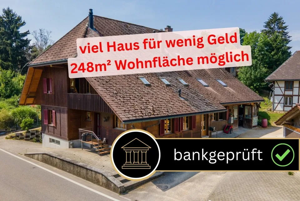 Grosses, renoviertes Haus mit Baulandreserve und sehr vielen Nutzungsmöglichkeiten