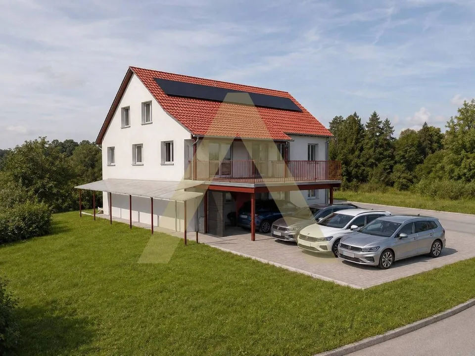 Vollständig renovierte Wohnung mit schönem Garten