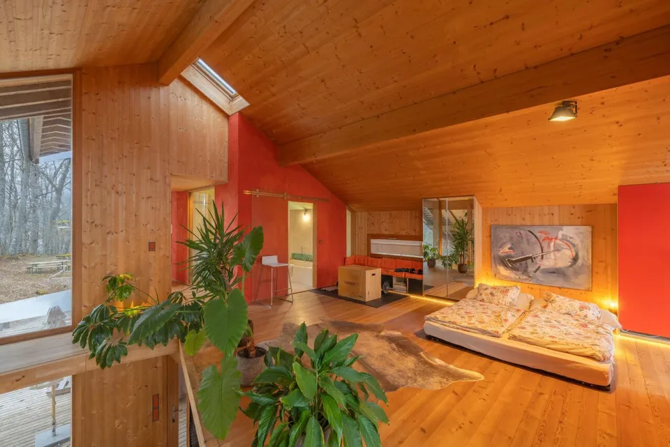 Magnifica villa progettata da un architetto arredata con 3 camere ai margini della foresta a Saint-Cergue – foto 11 di 13