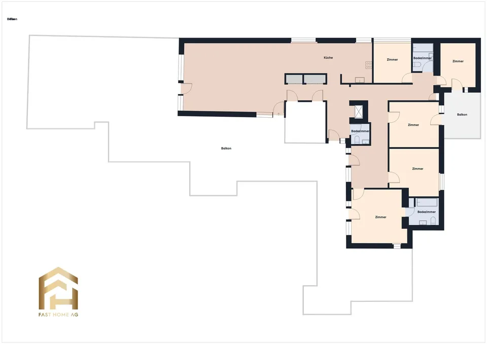 Appartement en attique avec grande terrasse au cœur de Naters