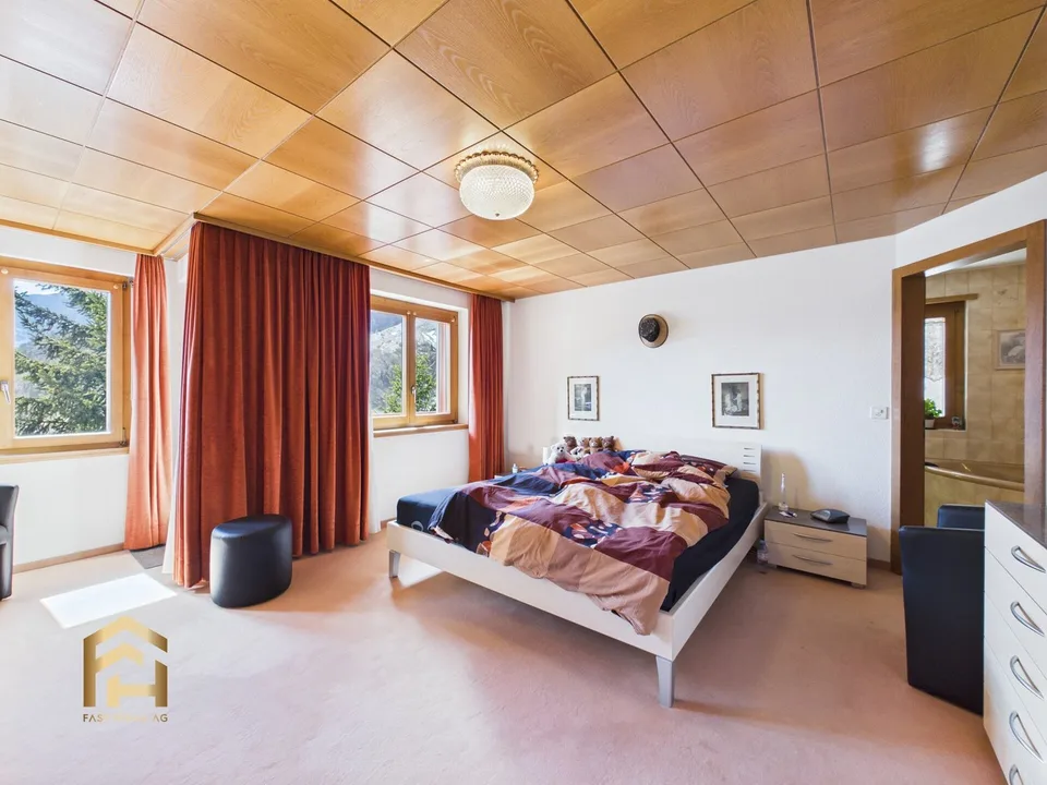 Grosszügige Villa mit Wellnessbereich an Toplage in Leukerbad