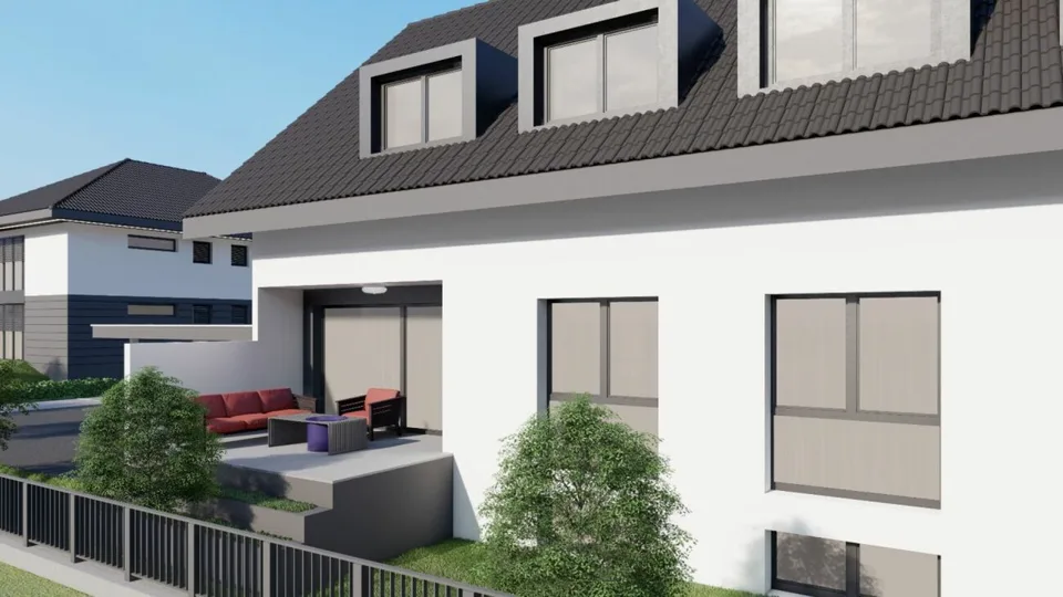 Modernes 6.5 Zimmer Neubau Doppeleinfamilienhaus in familienfreundlicher Lage