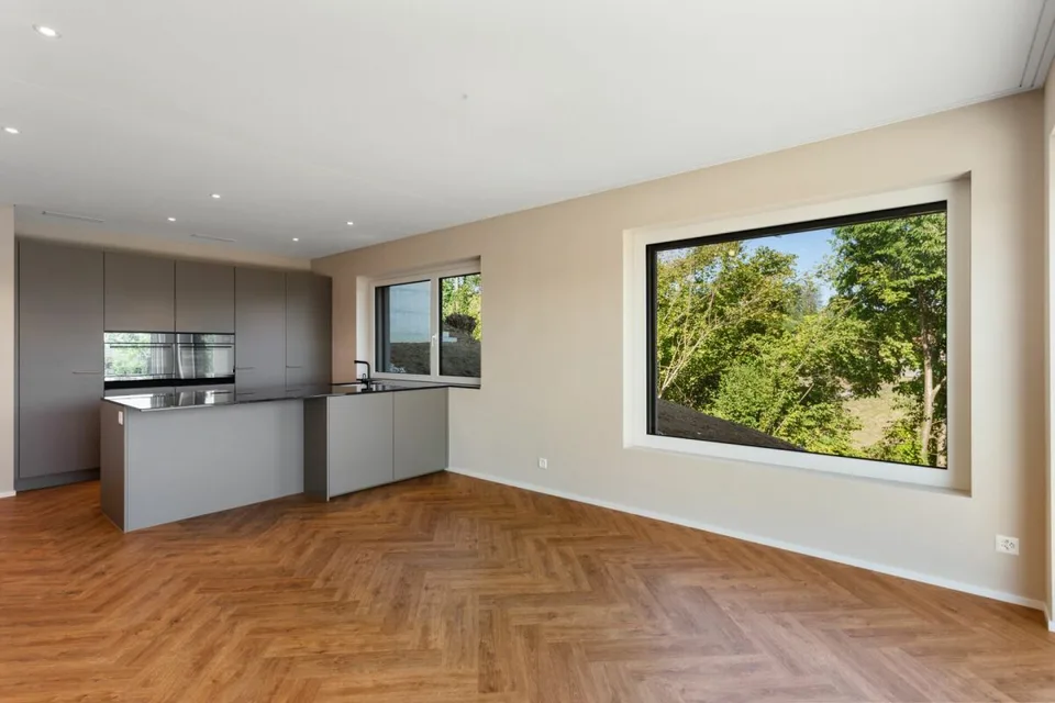 Premier occupation : maison semi-détachée 5,5 pièces avec vue sur le Säntis et beaucoup d'espace ouvert