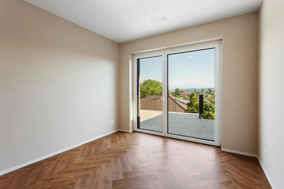 Premier occupation : maison semi-détachée 5,5 pièces avec vue sur le Säntis et beaucoup d'espace ouvert
