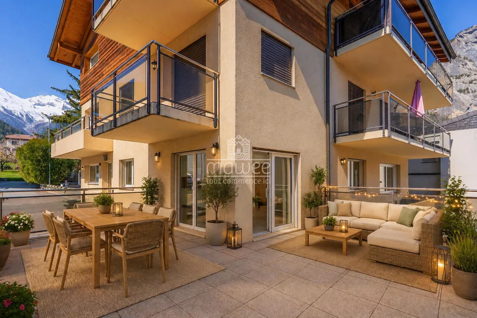 Apartment renovated in 2026 with large terrace in a small building