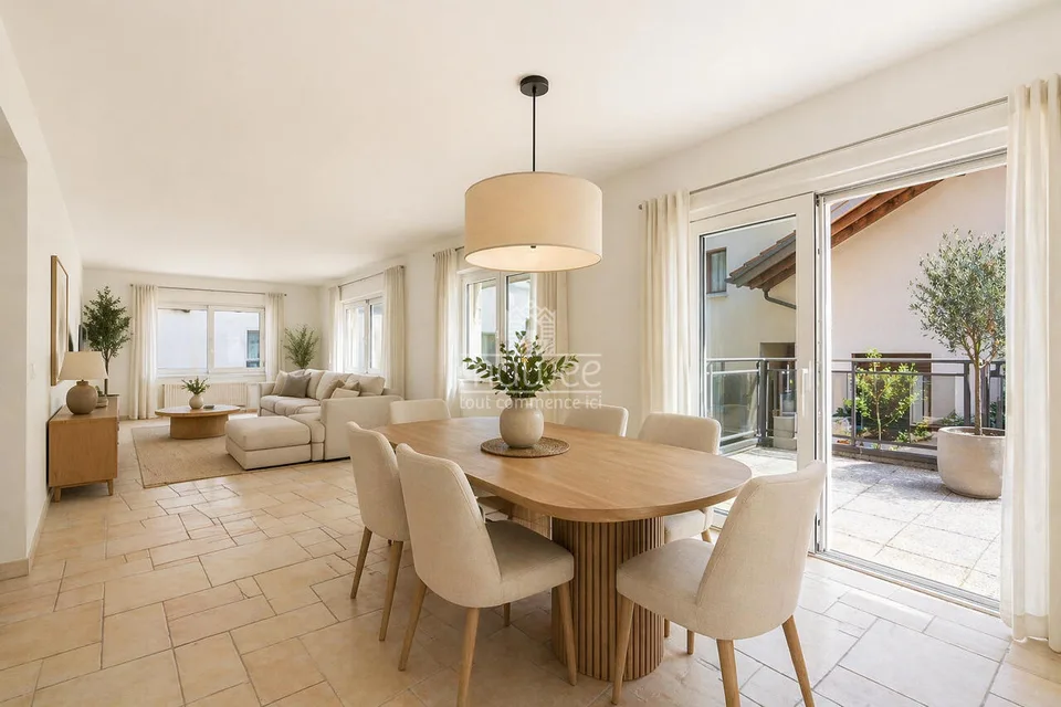 Apartment renovated in 2026 with large terrace in a small building