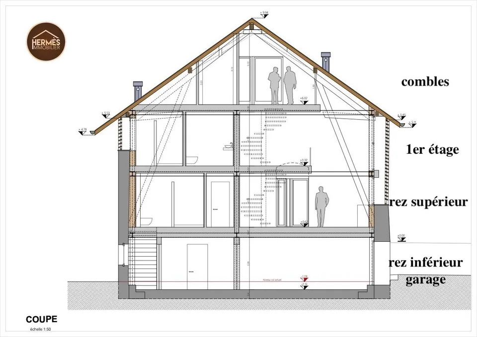 Außergewöhnliches Haus mit 237 m2 - Loft-Potenzial oder 7,5 Zimmer in Saint-Pierre-de-Clage – Foto 2 von 21