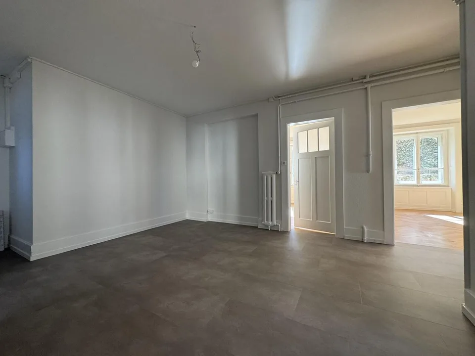 Superbe 4.5 pièces rénové avec parquet en chevrons – 1er loyer offert