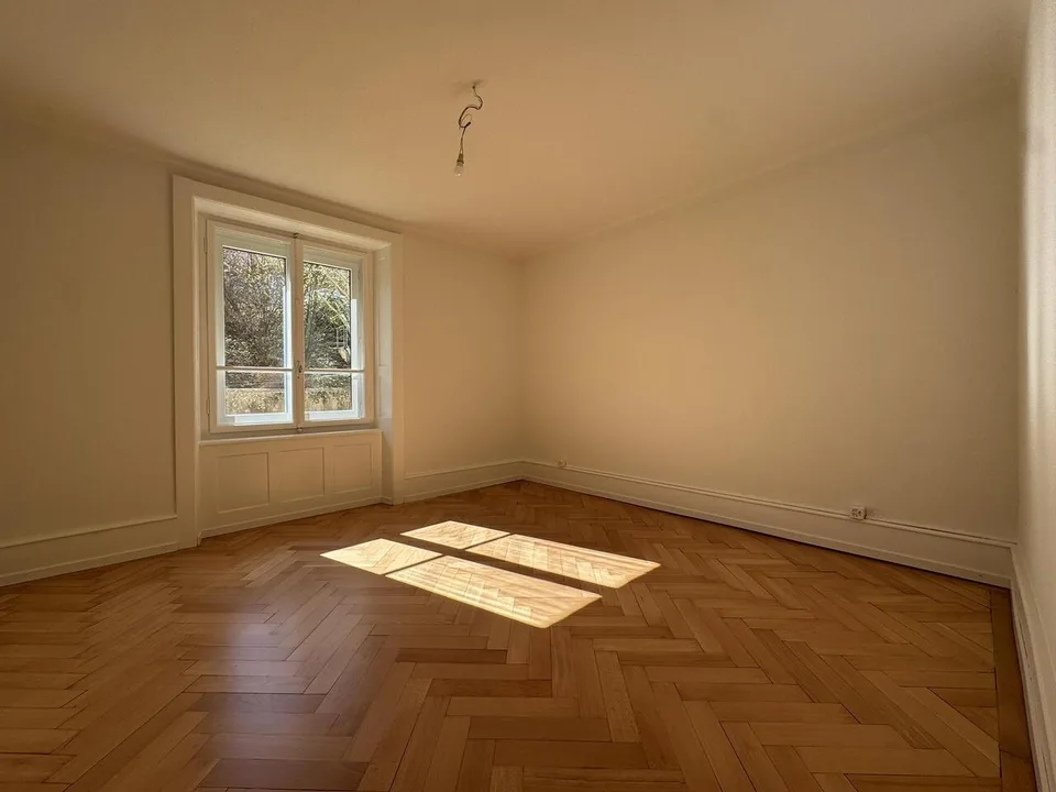 Superbe 4.5 pièces rénové avec parquet en chevrons – 1er loyer offert