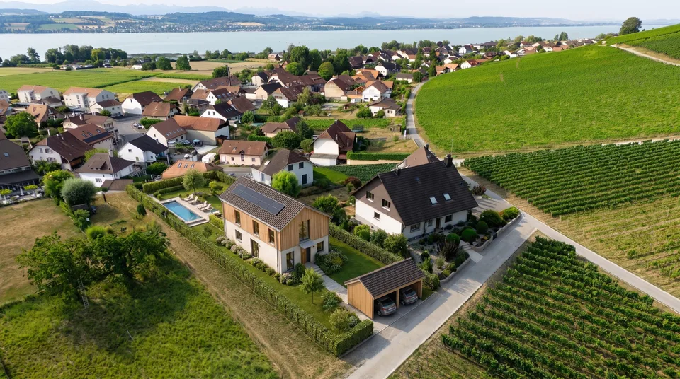 Bauland-Rarität zwischen Weinbergen, See und Broye-Kanal | Rare parcelle à bâtir entre vignobles, lac et canal de la Broye – Foto 2 von 6