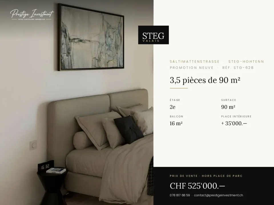 STG-628 ? 3,5 pièces de 90 m², 2ème, CHF 525'000.--