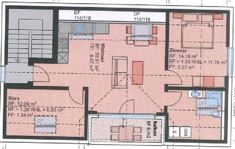3.5-Zimmer-Dachwohnung mit hohen Decken in Wolfwil - Erstbezug mieten