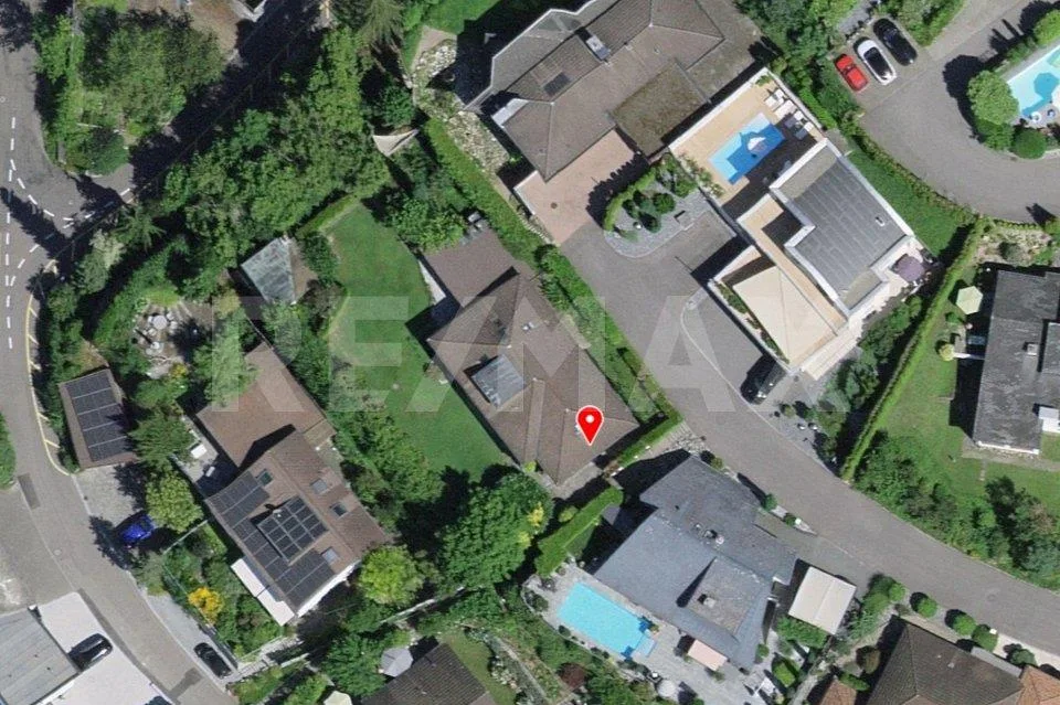 Bauland, 1'343 m², Bauzone W2A, Villen-Hanglage, unverbaubare Weits... – Foto 5 von 9