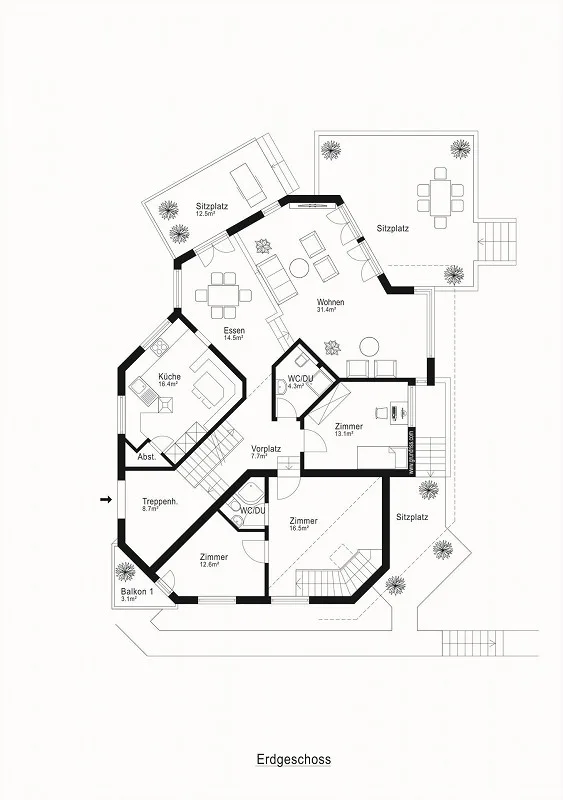 Maison de 13 chambres (à 60 m du lac) – photo 9 sur 10