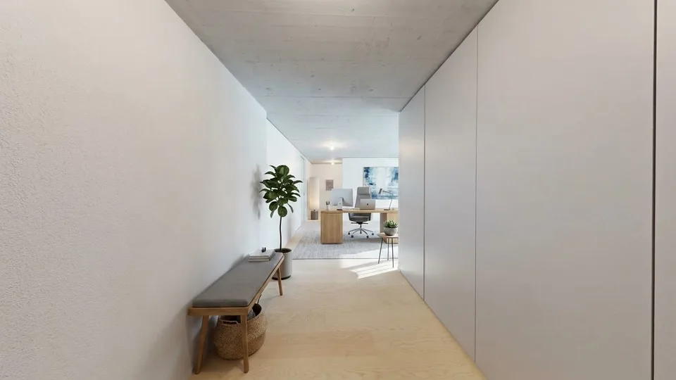 3.5 pièces avec loggia et vue sur les montagnes à Mels à louer
