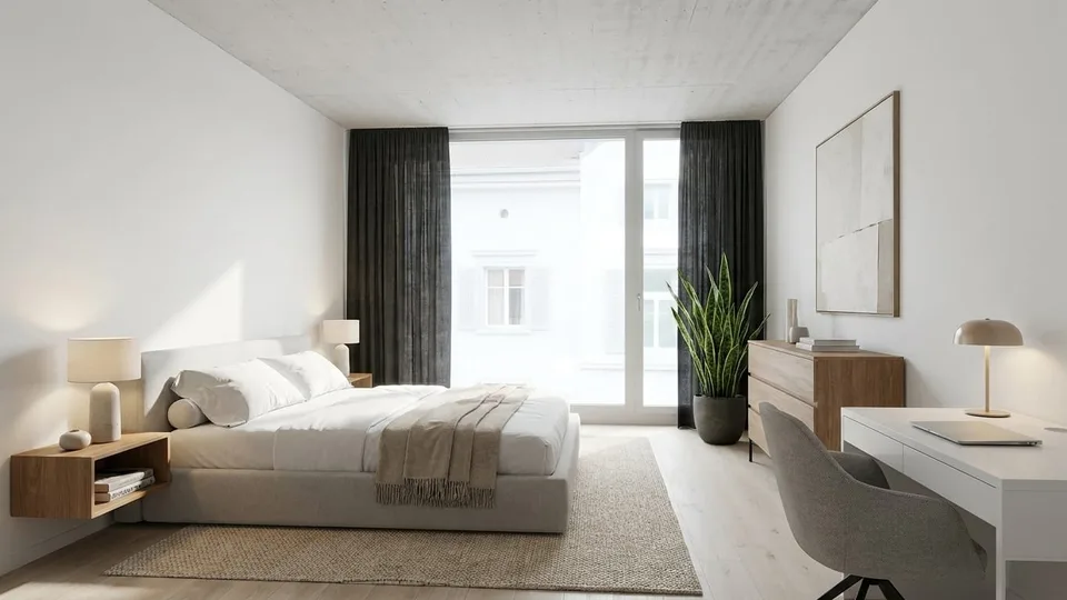3.5 pièces avec loggia et vue sur les montagnes à Mels à louer