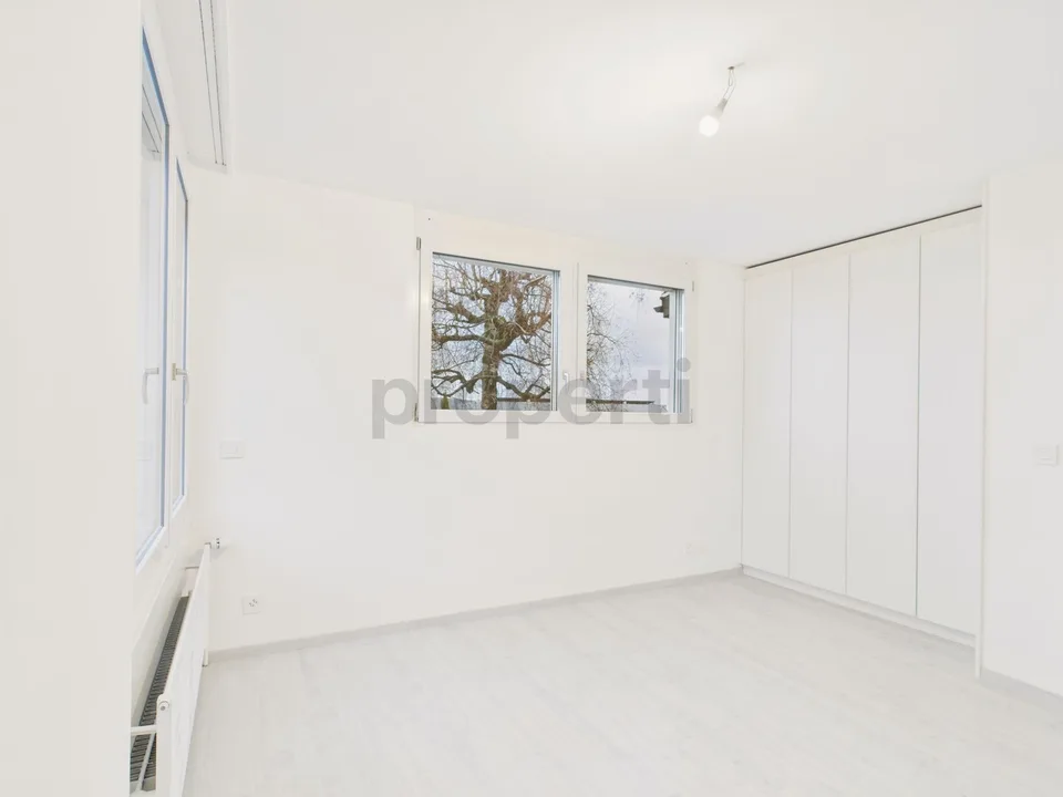 Modern 6.5 room row house with garden in La Neuveville