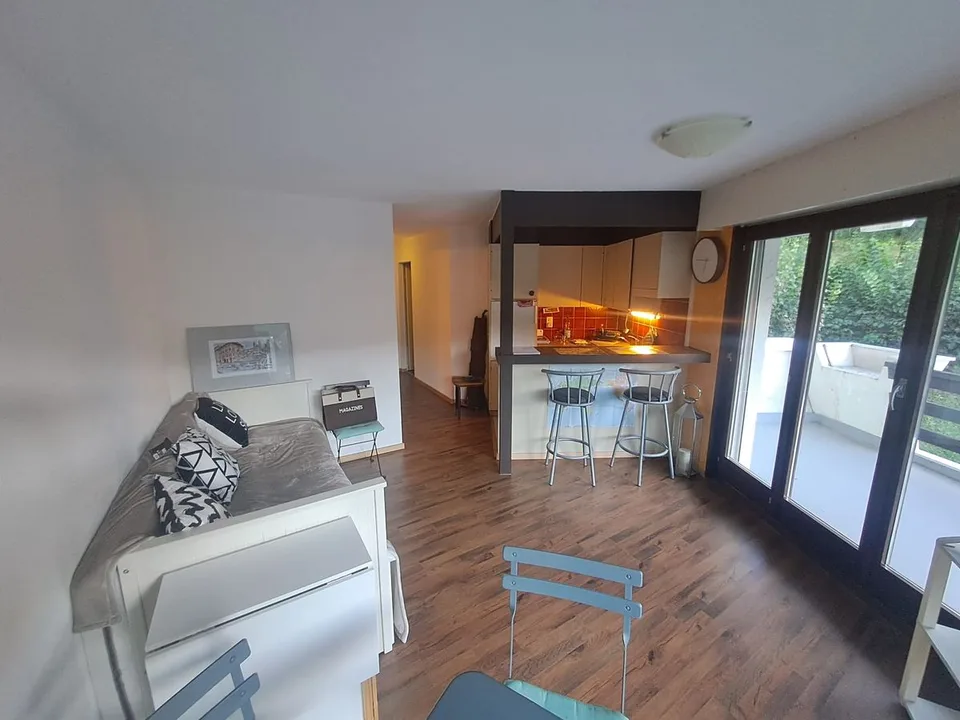 Charmante möblierte 2,5-Zimmer-Wohnung mit großer Terrasse und freiem Blick - Saint-Cergue