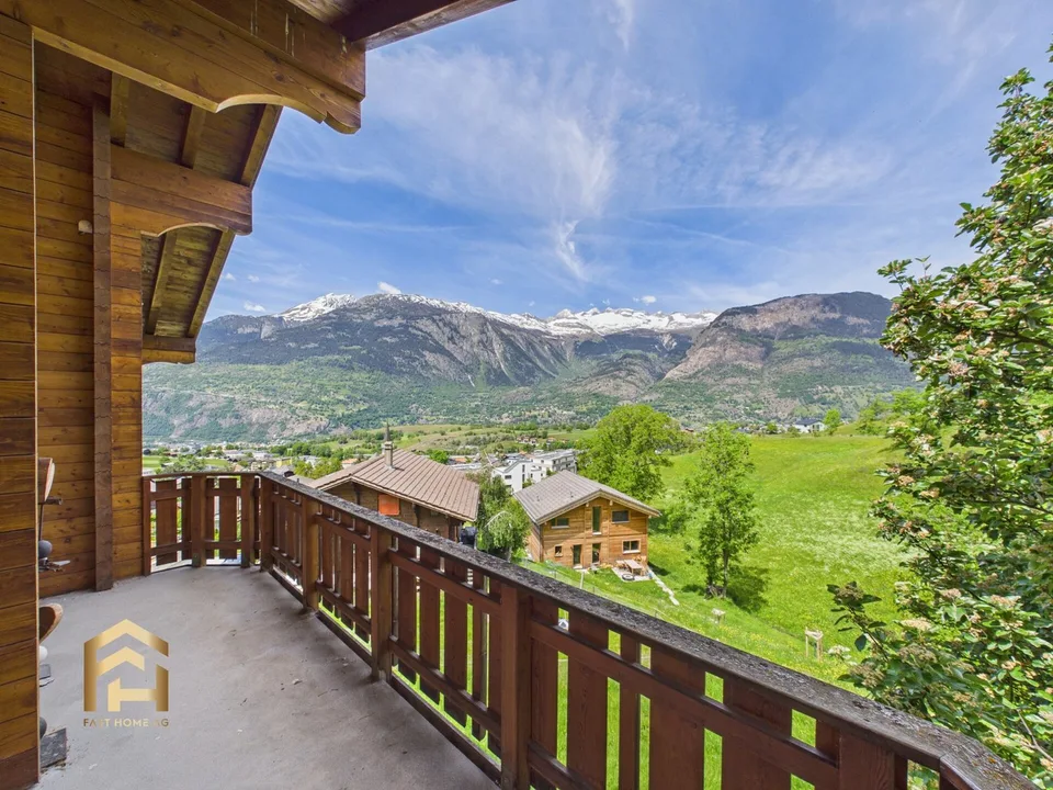 Sopra i tetti di Ried-Brig: Casa unifamiliare con giardino d'inverno, sauna e vista panoramica – foto 8 di 13