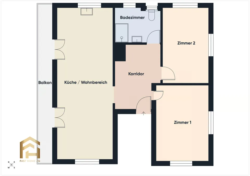 Sonnige 3.5-Zimmerwohnung mit freier Sicht ins Rhonetal – Foto 10 von 13