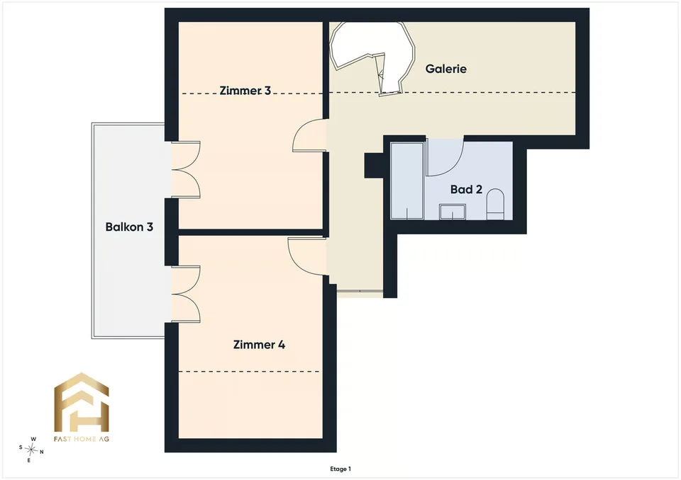 Charmant appartement en duplex sur le toit avec une vue magnifique sur les montagnes – photo 13 sur 13